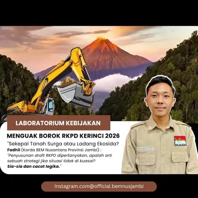 Sekepal Tanah Surga Terancam Tenggelam: Borok RKPD Kerinci 2026 Terbongkar