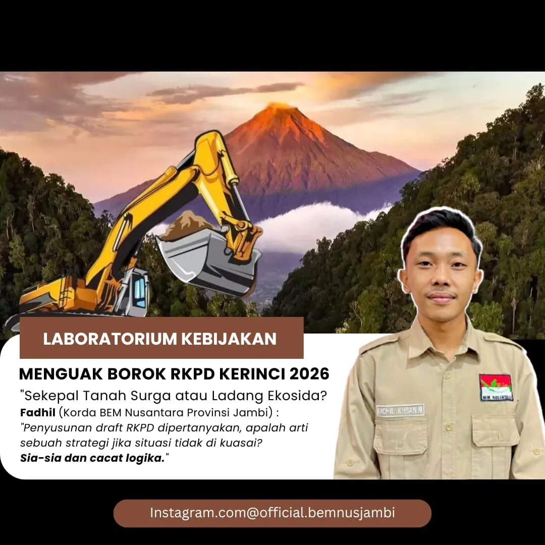 Sekepal Tanah Surga Terancam Tenggelam: Borok RKPD Kerinci 2026 Terbongkar