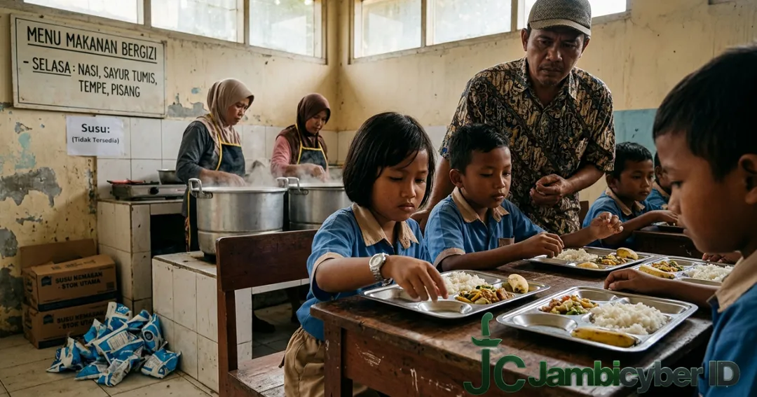 Tega! Menu MBG Kerinci - Sungai Penuh Tanpa Susu, Oknum Diduga Curi Gizi Demi Cuan