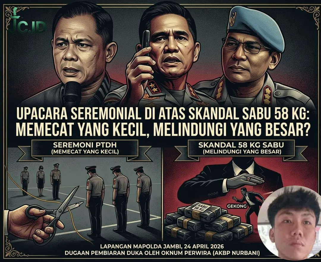 Upacara Seremonial di Atas Skandal Sabu 58 Kg: Memecat yang Kecil, Melindungi yang Besar?