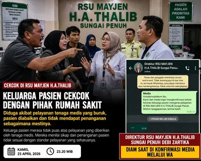 Tiga Jam Taruhan Nyawa di IGD RSUD Sungai Penuh, Keluarga Pasien Kecewa Pelayanan Ambulans