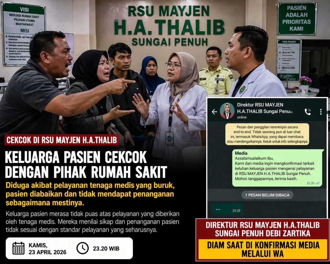 Tiga Jam Taruhan Nyawa di IGD RSUD Sungai Penuh, Keluarga Pasien Kecewa Pelayanan Ambulans