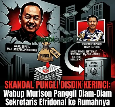 Skandal Pungli Disdik Kerinci: Wabup Murison Panggil Diam-Diam Sekretaris Efridonal ke Rumahnya