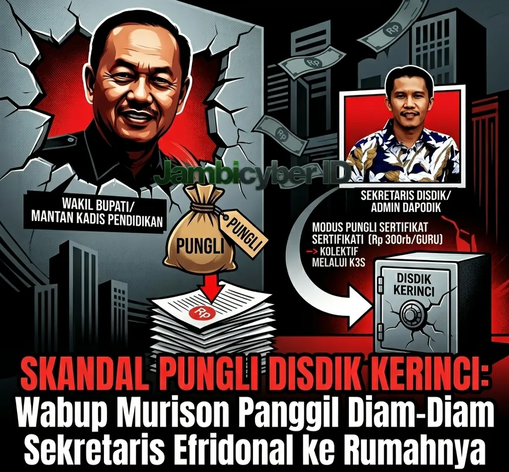 Skandal Pungli Disdik Kerinci: Wabup Murison Panggil Diam-Diam Sekretaris Efridonal ke Rumahnya