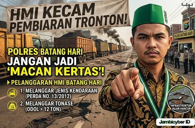 HMI Batang Hari kecam pembiaran semenah-menah Tronton Batu Bara di Jalan Nasional