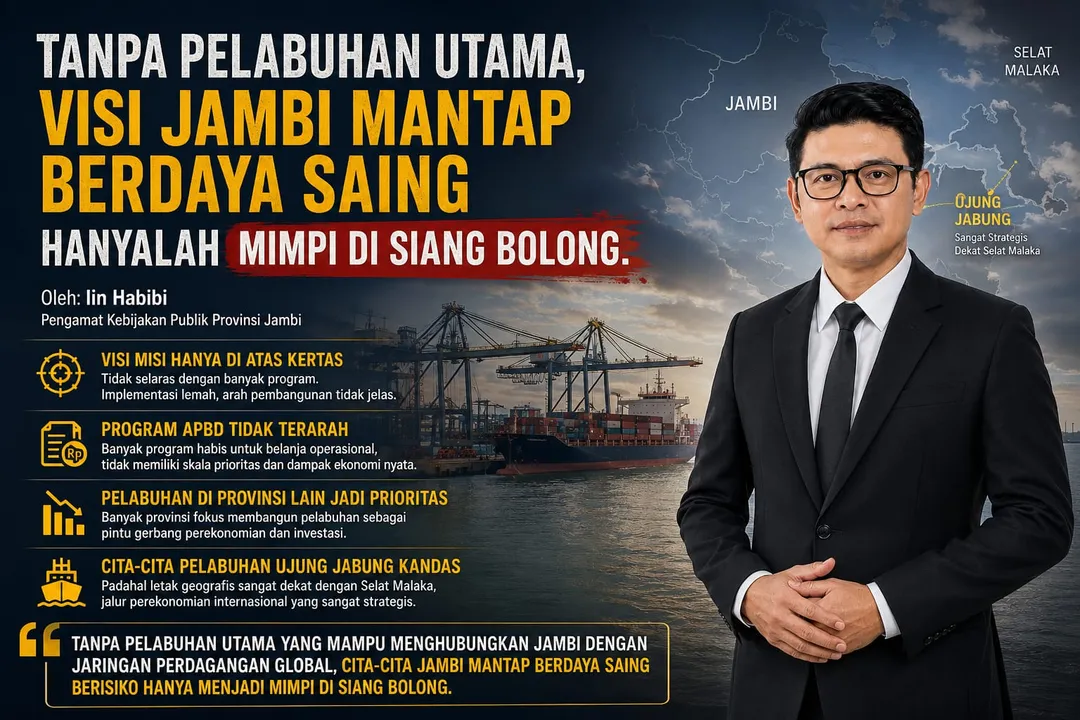 Tanpa Pelabuhan Utama, Visi Jambi Mantap Berdaya Saing Hanya Mimpi di Siang Bolong