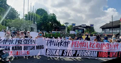 Ribuan Massa Kepung DPRD Jambi, Minta Program Makan Bergizi Gratis Tetap Dilanjutkan