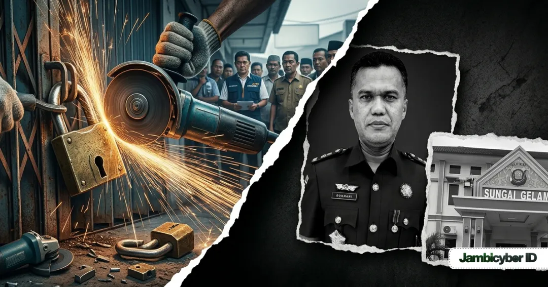 Saling Sikut Kasus Gembok Tangkit, LSM Curiga Kejari Muaro Jambi Main Mata