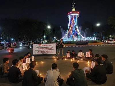 BEM Nusantara Provinsi Jambi Gelar Aksi Simbolis Nyalakan Lilin dan Orasi, Serukan Penegakan Hukum Tanpa Tebang Pilih